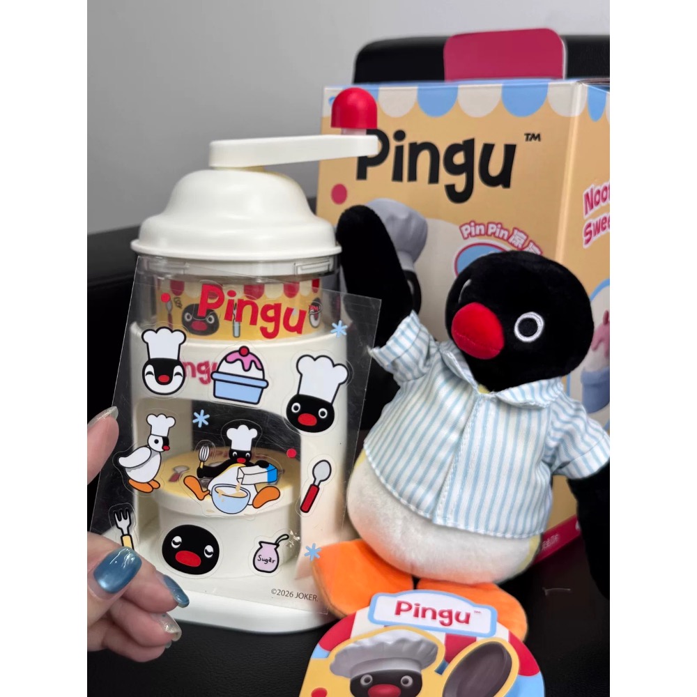 【熊盒子】 正版授權🔖馬克圖布 企鵝家族PINGU 刨冰機 製冰盒 手動冰沙 玩具 禮物-細節圖6
