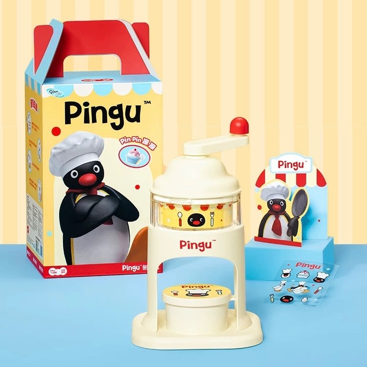 【熊盒子】 正版授權🔖馬克圖布 企鵝家族PINGU 刨冰機 製冰盒 手動冰沙 玩具 禮物-細節圖8