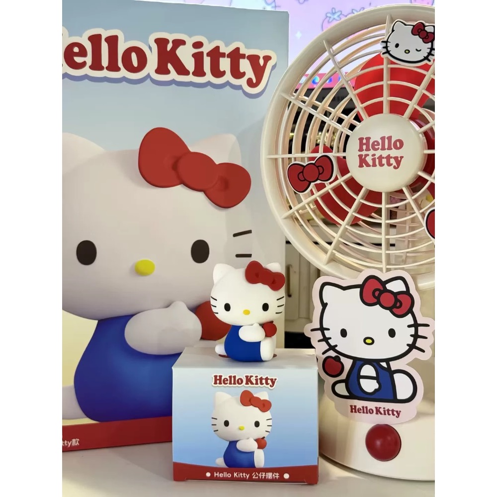 【熊盒子】 正版授權🔖馬克圖布 HELLO KITTY 凱蒂貓 桌面風扇 靜音小型風扇 桌面擺設 禮物-細節圖2