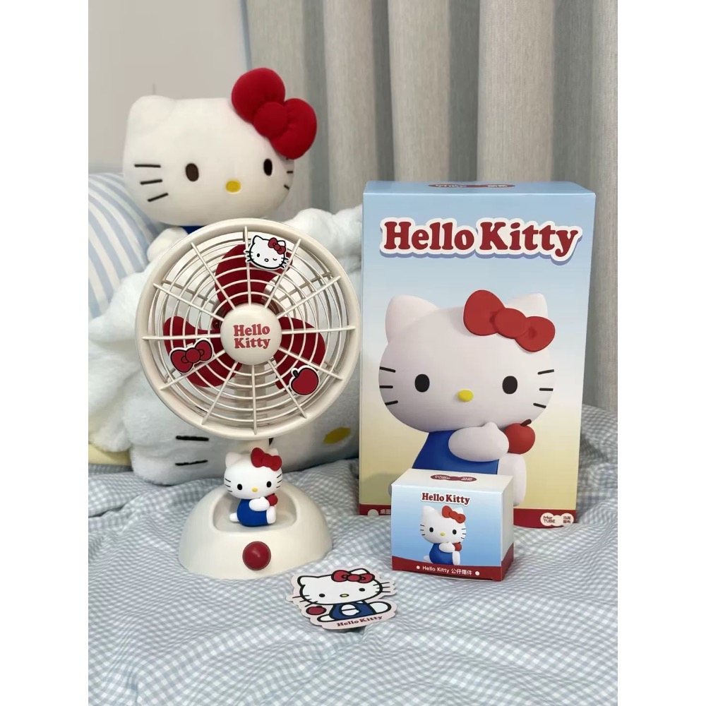 【熊盒子】 正版授權🔖馬克圖布 HELLO KITTY 凱蒂貓 桌面風扇 靜音小型風扇 桌面擺設 禮物-細節圖5