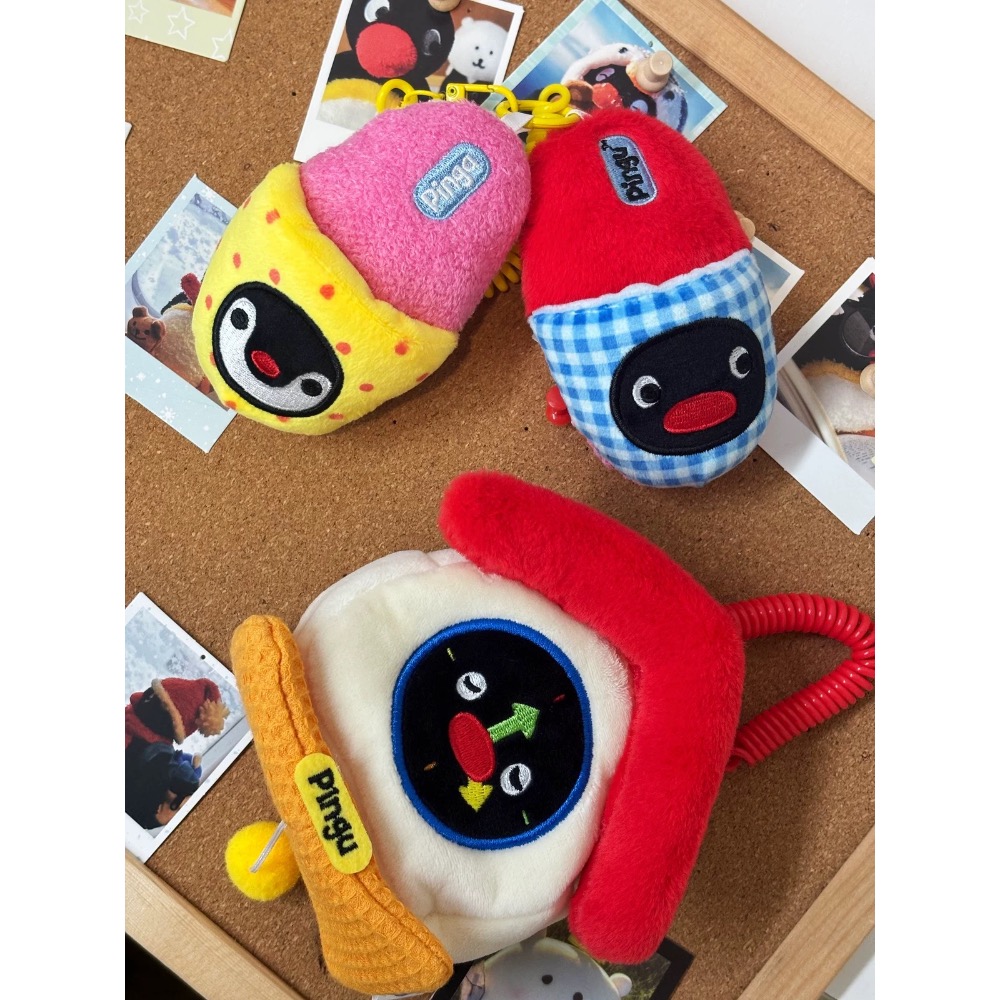 【熊盒子】 正版授權🔖馬克圖布 企鵝家族PINGU 家居系列 毛絨掛件 吊飾 枕頭 拖鞋 馬桶 床 沙發 房子 電話-細節圖3