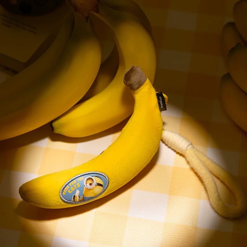 【熊盒子】 正版授權🔖 Minions 小小兵 小黃人 香蕉 毛絨吊飾 毛絨掛件 包包吊飾 禮物-細節圖6