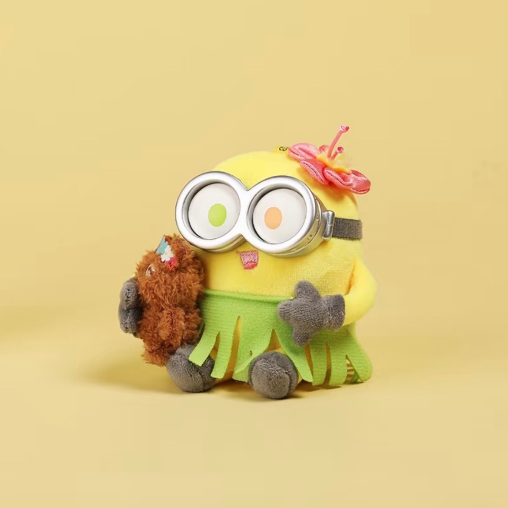 【熊盒子】 正版授權🔖 Minions 小小兵 BOB+TIM系列 萌趣日常 小黃人 毛絨掛件 盲盒 一中盒 毛絨吊飾-細節圖9