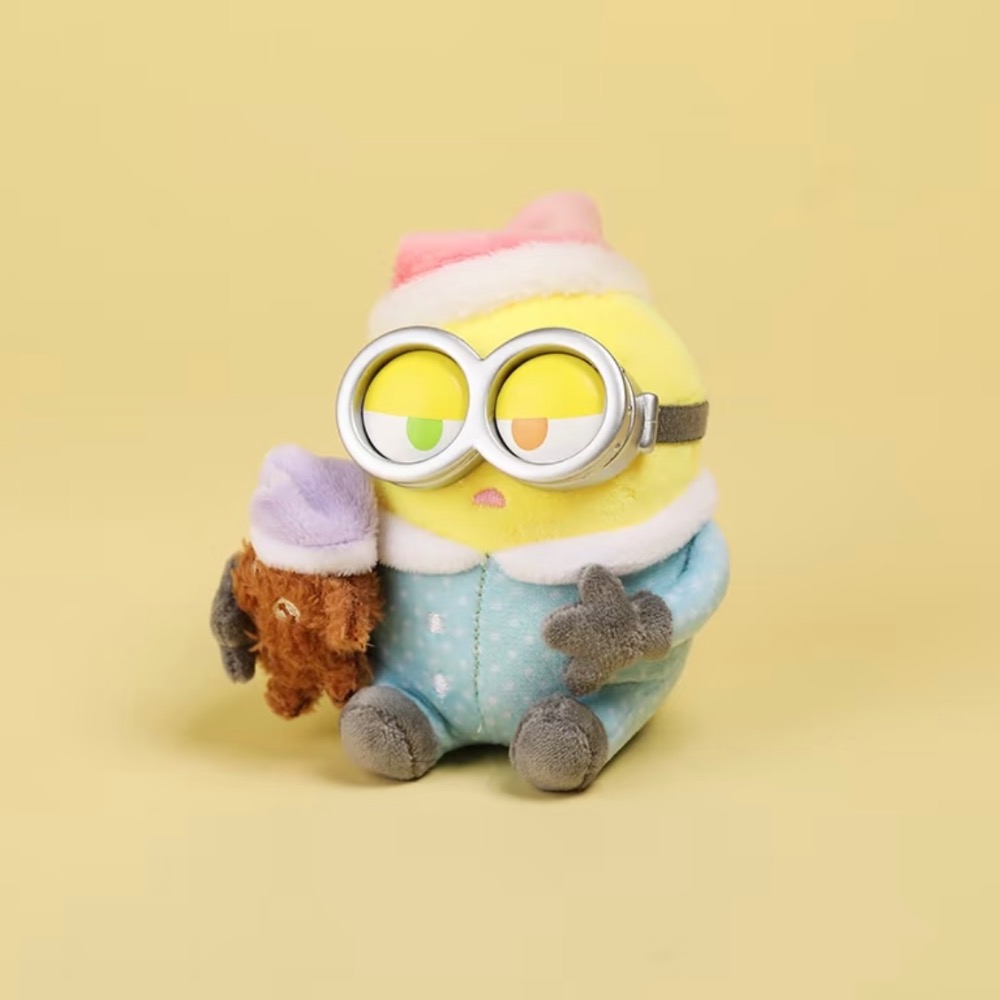 【熊盒子】 正版授權🔖 Minions 小小兵 BOB+TIM系列 萌趣日常 小黃人 毛絨掛件 盲盒 一中盒 毛絨吊飾-細節圖10
