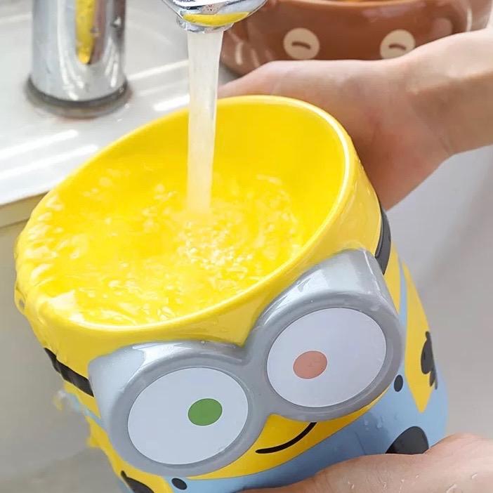 【熊盒子】 正版授權🔖 MINIONS 小小兵 小黃人 BOB+TIM 寵物碗 水杯 貓狗適用 寵物用品-細節圖8