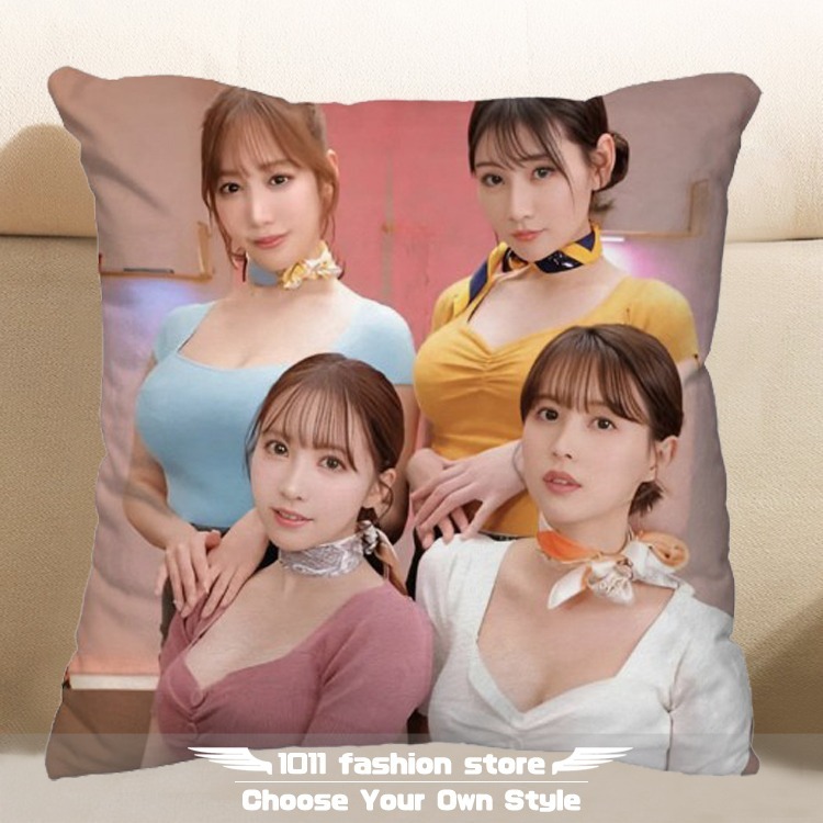 經典 S1 AV女優 小宵虎南 三上悠亞 葵司 山手梨愛 方形抱枕 枕頭 抱枕 午睡枕 娃娃 HO-01-規格圖3