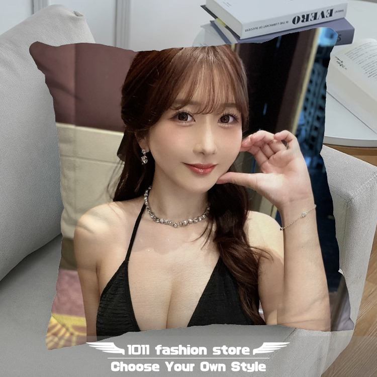 全新 AV女優 T-POWERS 大槻響 大槻ひびき 方形抱枕 枕頭 抱枕 午睡枕 娃娃 OFA-02-規格圖2