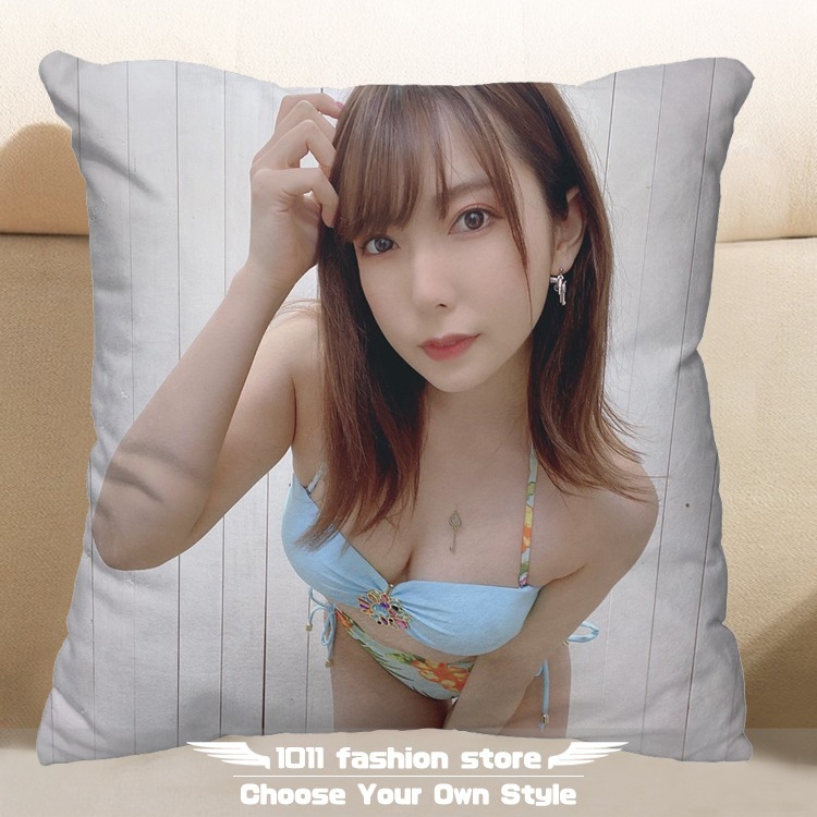 全新 AV女優 波多野结衣 暗黑林志玲 方形抱枕 枕頭 抱枕 午睡枕 娃娃 TPU-01-細節圖5