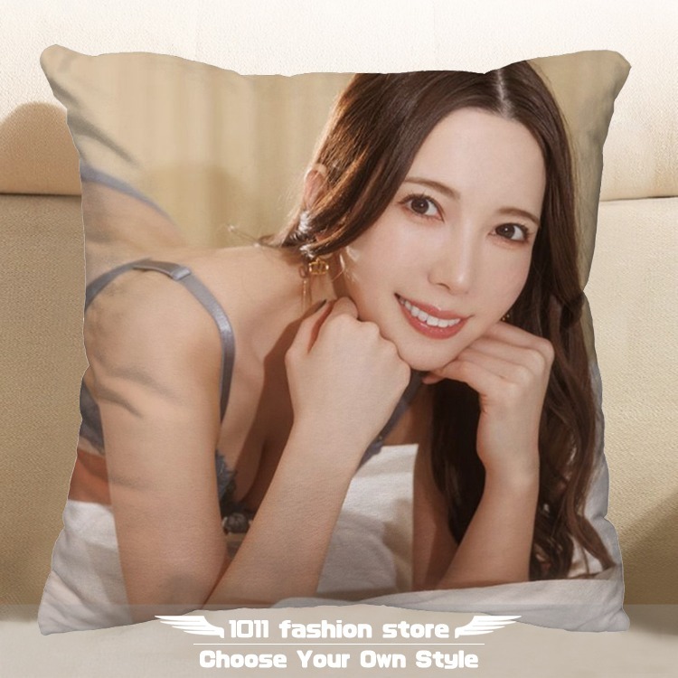 全新 AV女優 波多野结衣 暗黑林志玲 方形抱枕 枕頭 抱枕 午睡枕 娃娃 TPU-04-細節圖5