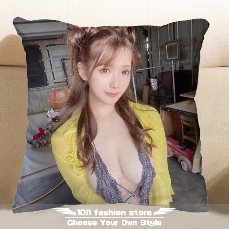 全新 AV女優 S1 早野詩 はやのうた 方形抱枕 枕頭 抱枕 午睡枕 娃娃 GGM-04-細節圖3