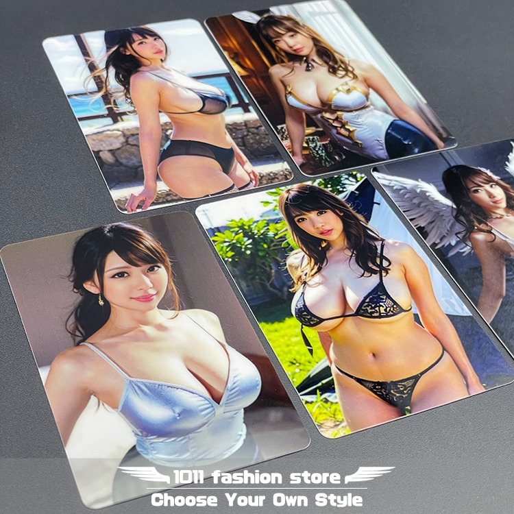 限量 AV女優 安齋拉拉 宇都宮紫苑 RION 悠遊卡 icash 一卡通 限量卡貼 一組5張 AN-01-細節圖4