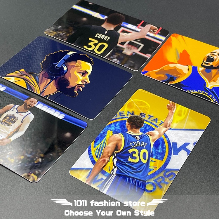 NBA 金洲勇士 柯瑞 Stephen Curry 悠遊卡 icash 一卡通 限量卡貼 一組5張 SC-001-細節圖5