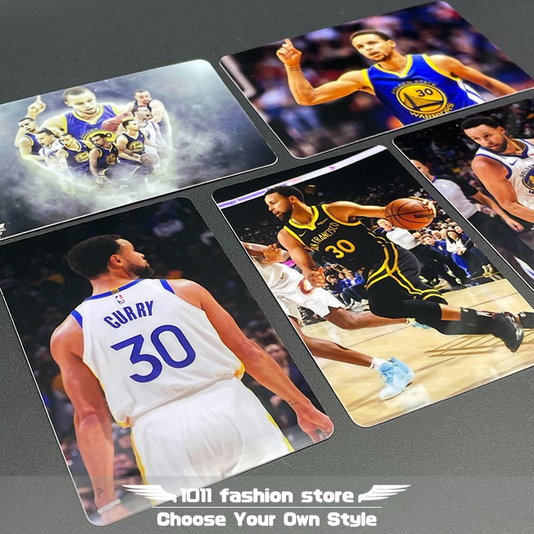 NBA 金洲勇士 柯瑞 Stephen Curry 悠遊卡 icash 一卡通 限量卡貼 一組5張 SC-002-細節圖4