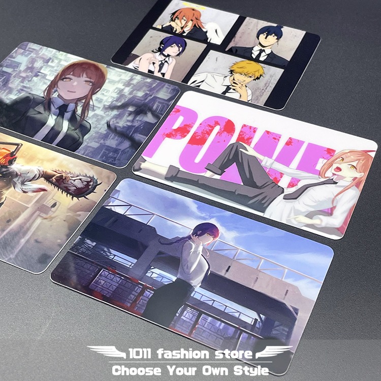 全新 鏈鋸人 蕾潔 淀治 波奇塔 真紀真 帕瓦 早川秋 悠遊卡 icash 一卡通 限量卡貼 一組5張 Chm-01-細節圖5