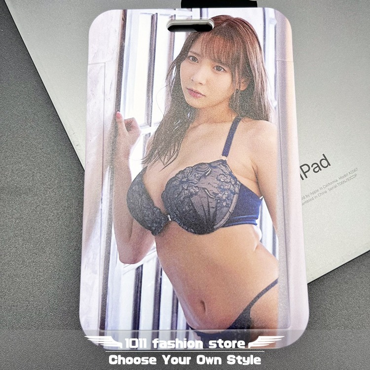 全新 AV女優 庵姫花 LCUP 女優 滑蓋式 名片夾 信用卡 卡套 證件套 證件夾 悠遊卡套 識別證 ICX-001-規格圖5