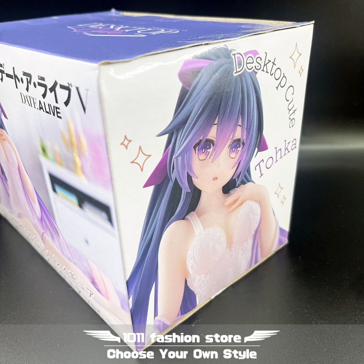 全新 日版 TAITO 約會大作戰 Desktop Cute 夜刀神十香 睡衣ver 公仔 景品-細節圖2