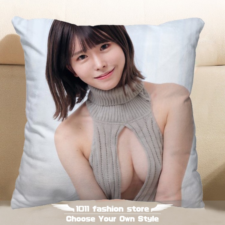全新 MOODYZ AV女優 明日見未來 網紅 魯米 ぱわふるみ 方形抱枕 枕頭 抱枕 午睡枕 娃娃 AS-002-規格圖4