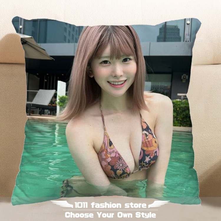 全新 MOODYZ AV女優 明日見未來 網紅 魯米 ぱわふるみ 方形抱枕 枕頭 抱枕 午睡枕 娃娃 AS-004-規格圖4