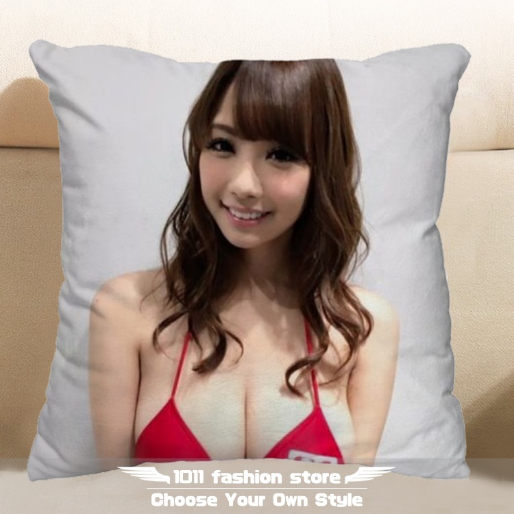 全新 AV女優 安齋拉拉 宇都宮紫苑 RION 方形抱枕 枕頭 抱枕 午睡枕 娃娃 ANP-03-規格圖3