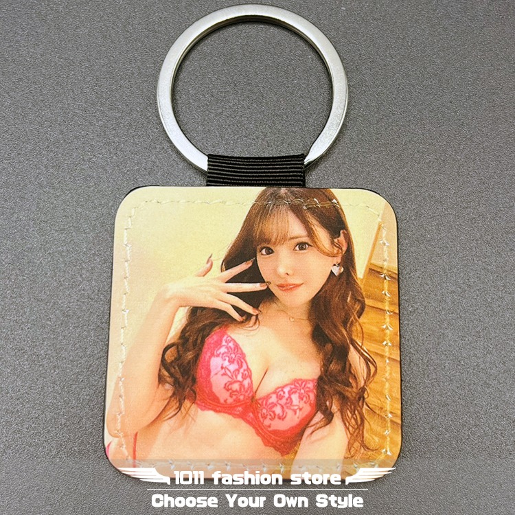 全新 AV女優 Moodyz 新有菜 橋本有菜 皮革 鑰匙圈 鑰匙釦 鑰匙扣 吊飾 MZK-02-細節圖2