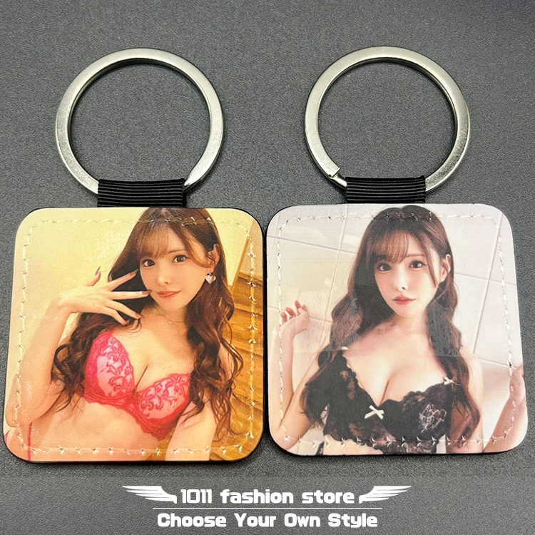 全新 AV女優 Moodyz 新有菜 橋本有菜 皮革 鑰匙圈 鑰匙釦 鑰匙扣 吊飾 MZK-02-細節圖4