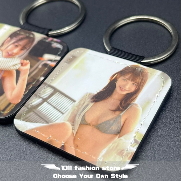 全新 AV女優 桃乃木香奈 桃乃木かな 桃乃木 皮革 鑰匙圈 鑰匙釦 鑰匙扣 吊飾 MKK-01-細節圖4