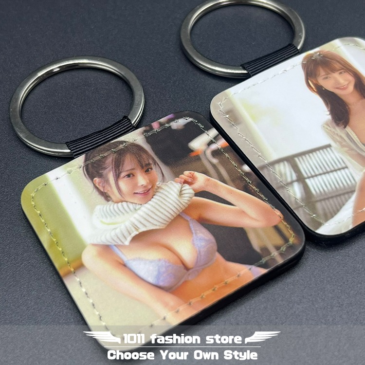 全新 AV女優 桃乃木香奈 桃乃木かな 桃乃木 皮革 鑰匙圈 鑰匙釦 鑰匙扣 吊飾 MKK-02-細節圖3