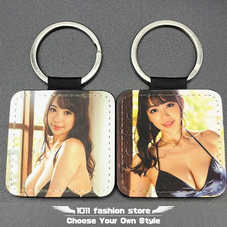 全新 AV女優 安齋拉拉 宇都宮紫苑 RION 皮革 鑰匙圈 鑰匙釦 鑰匙扣 吊飾 ANK-01-細節圖4