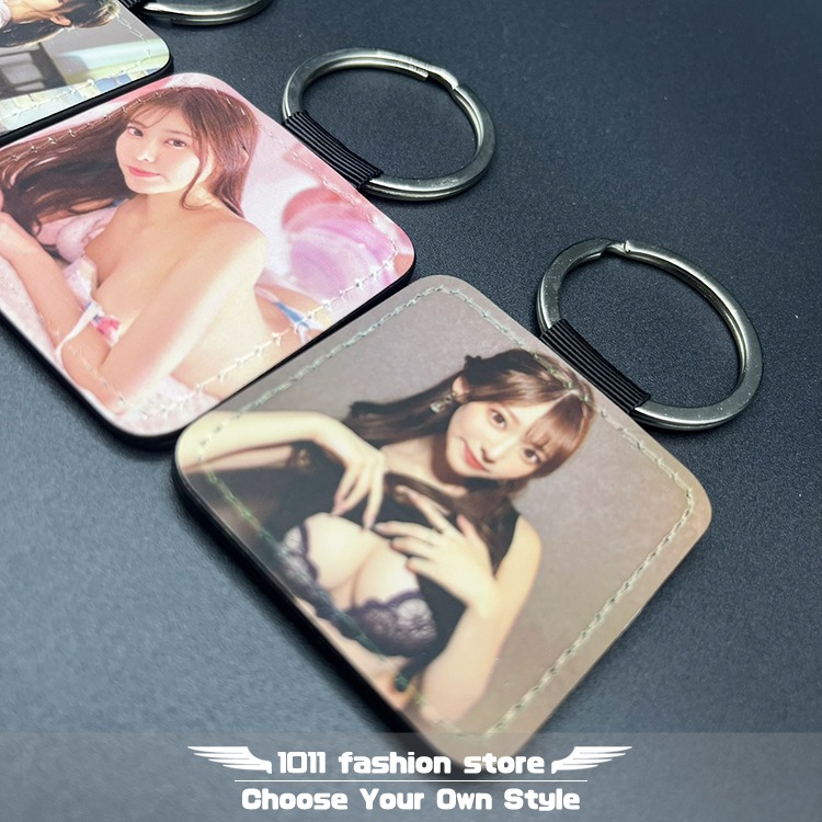 全新 AV女優 楓富愛 楓ふうあ 皮革 鑰匙圈 鑰匙釦 鑰匙扣 吊飾 FLK-001-細節圖5