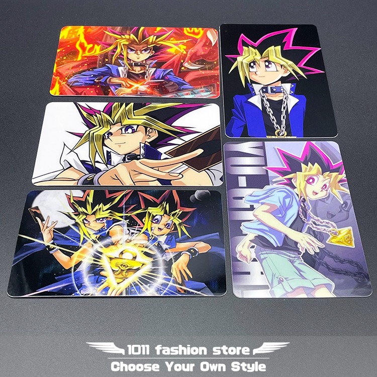 遊戲王 武藤遊戲 黑魔導 黑魔導女孩 暗黑大法師 海馬 悠遊卡 icash 一卡通 限量卡貼 一組5張 GB-03-細節圖3