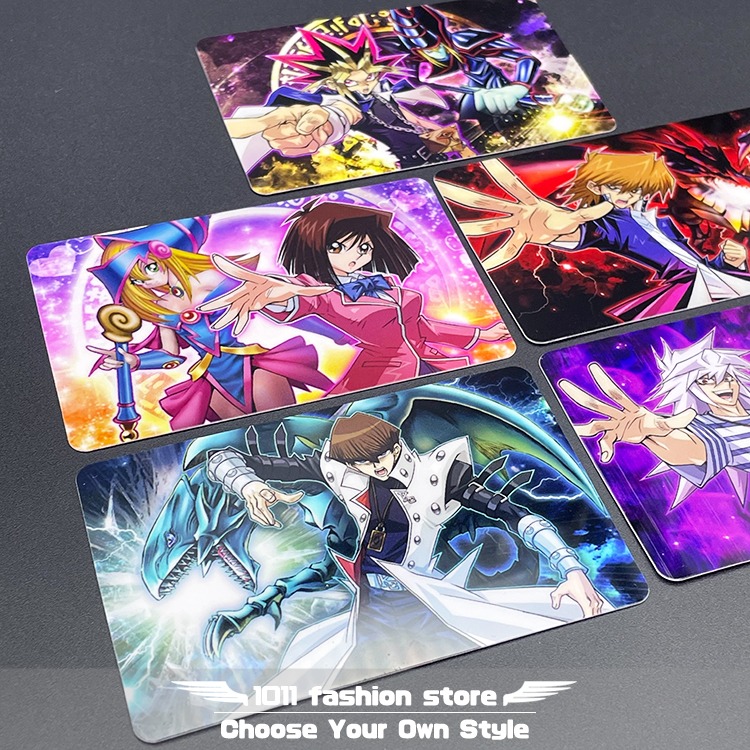 遊戲王 武藤遊戲 黑魔導 黑魔導女孩 暗黑大法師 海馬 悠遊卡 icash 一卡通 限量卡貼 一組5張 GB-03-細節圖4