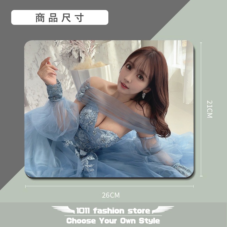 全新 AV女優 SKE48 三上悠亞 光學滑鼠 專用 滑鼠墊 光學滑鼠墊 防滑墊 止滑墊 MSM-02-細節圖3