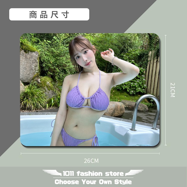 AV女優 S1 小宵虎南 小宵 こなん 光學滑鼠 專用 滑鼠墊 光學滑鼠墊 防滑墊 止滑墊 GKM-001-細節圖3