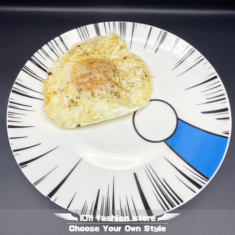 現貨供應 快速出貨 哆啦a夢 小叮噹 伸出圓手盤子 點心盤 水果盤 瓷盤 陶瓷盤 交換禮物-細節圖3