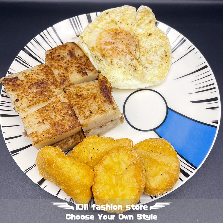 現貨供應 快速出貨 哆啦a夢 小叮噹 伸出圓手盤子 點心盤 水果盤 瓷盤 陶瓷盤 交換禮物-細節圖4