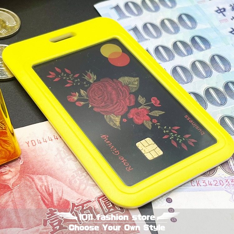 全新 一夜暴富 招財 開運招財 招財符 滑蓋式 名片夾 信用卡 卡套 證件套 證件夾 悠遊卡套 識別證 Gold-01-細節圖5