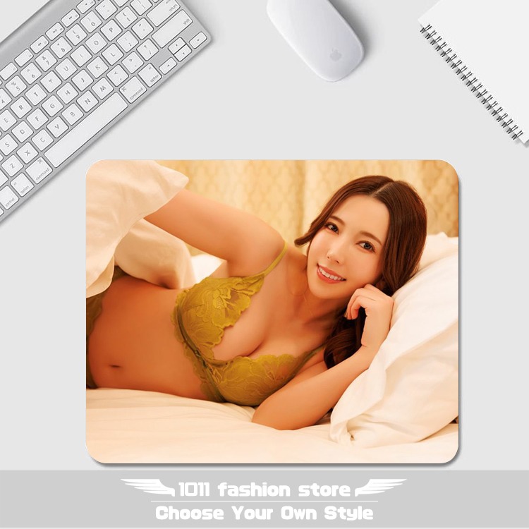 全新 AV女優 波多野结衣 暗黑林志玲 光學滑鼠 專用 滑鼠墊 光學滑鼠墊 防滑墊 止滑墊 PRL-002-規格圖6