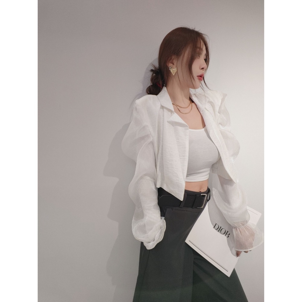 現貨左左家#8958 獨家穿美不穿暖！浮誇外套-細節圖2