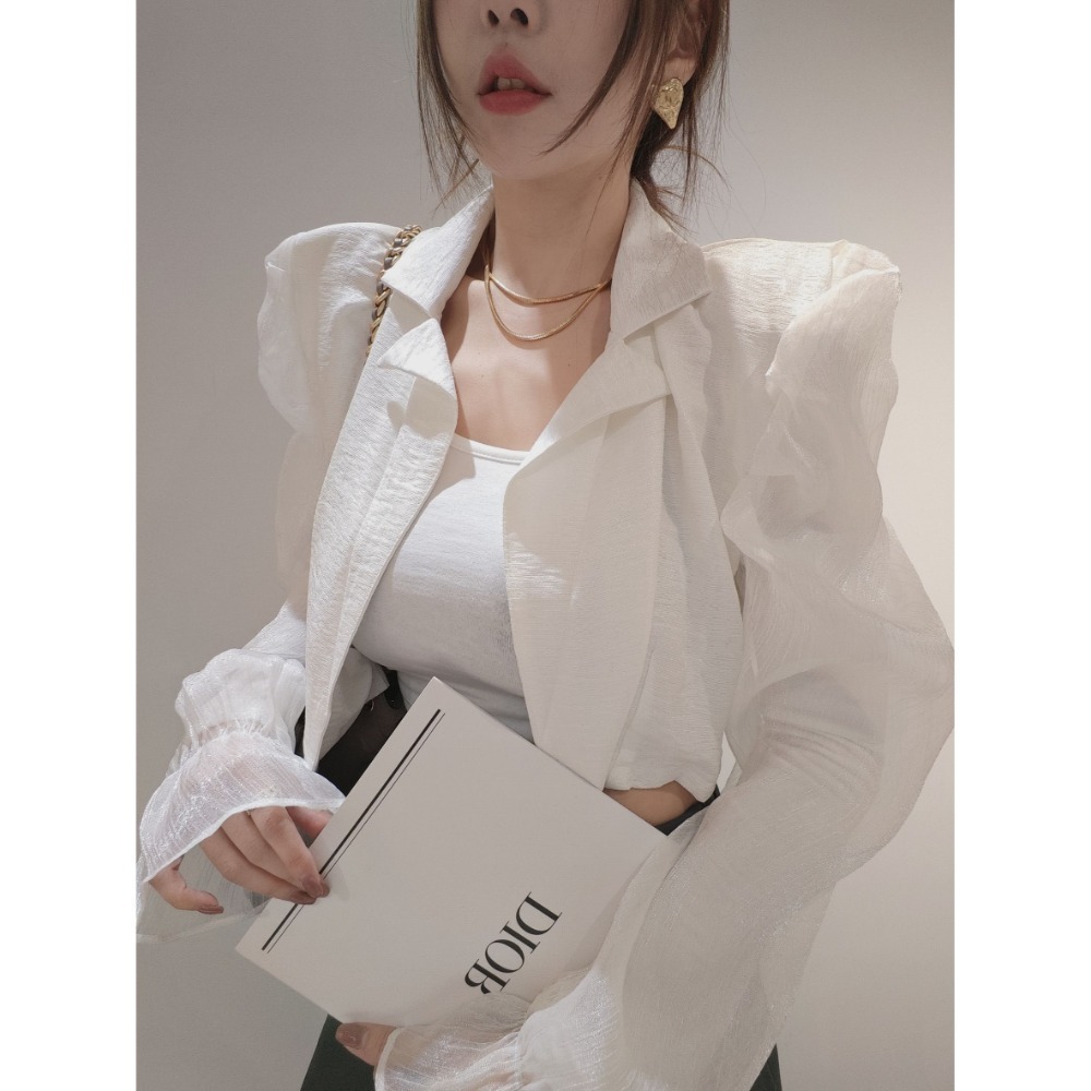 現貨左左家#8958 獨家穿美不穿暖！浮誇外套-規格圖7