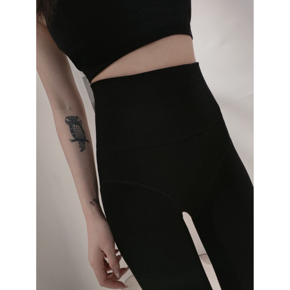 左左家#6621 加壓針織連腳褲襪-細節圖2