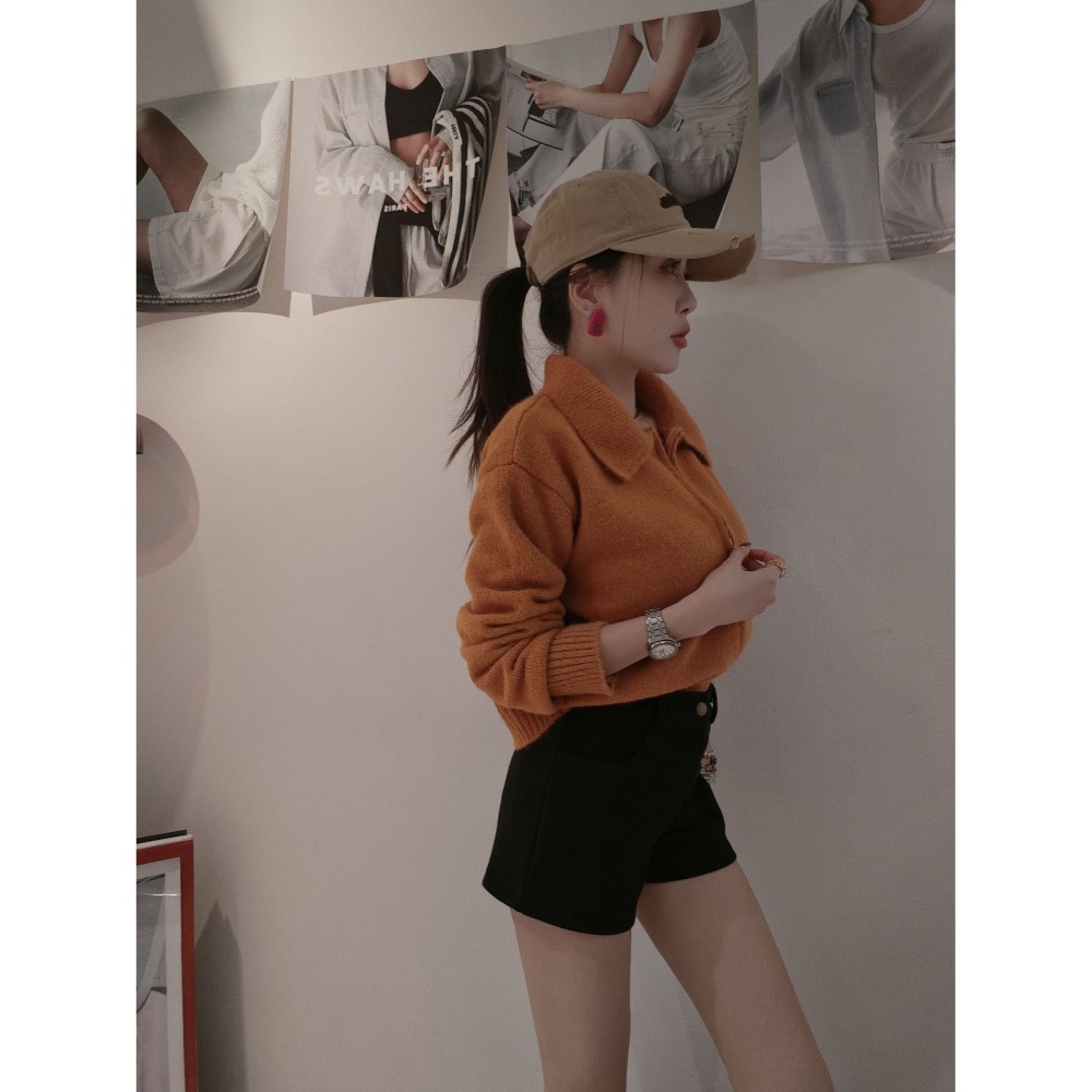 左左家#1034 加厚包心紗拉鍊小衫-細節圖6