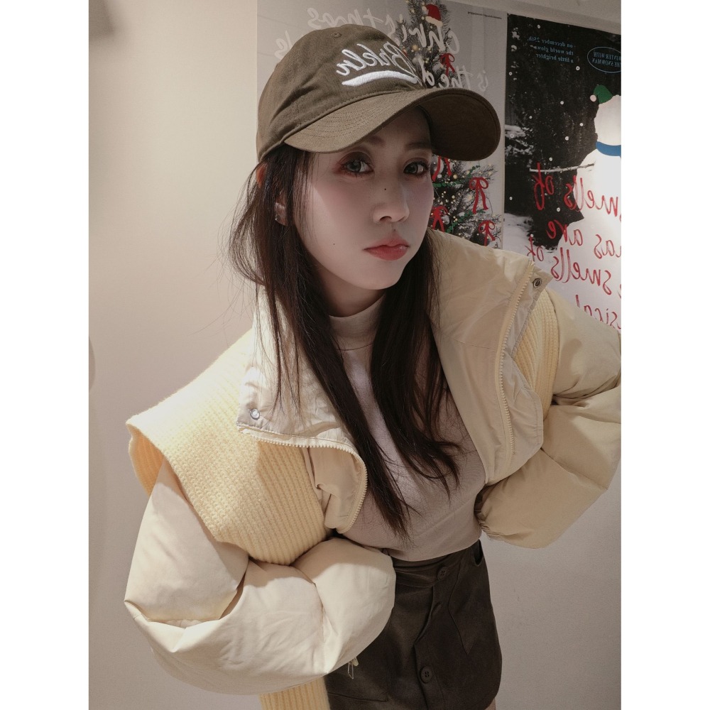 左左家#9920 買外套送針織披肩(黃)-細節圖2