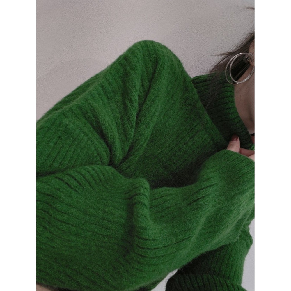 左左家#401 反折高領毛衣-細節圖2