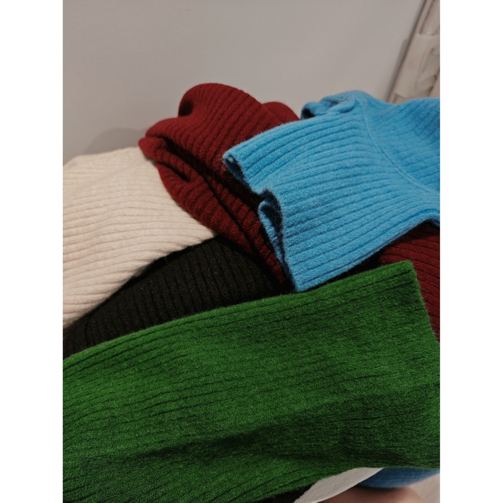 左左家#401 反折高領毛衣-細節圖7