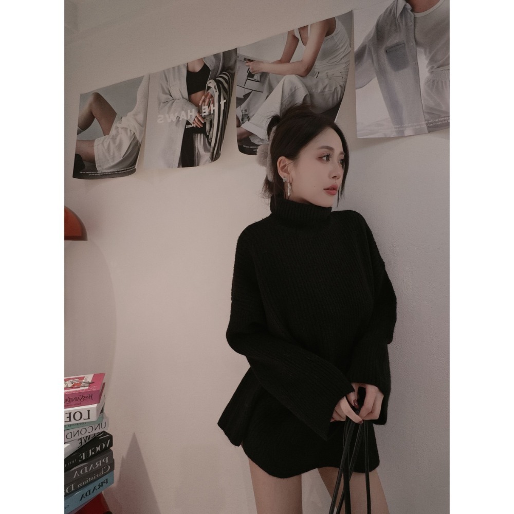 左左家#401 反折高領毛衣-規格圖7