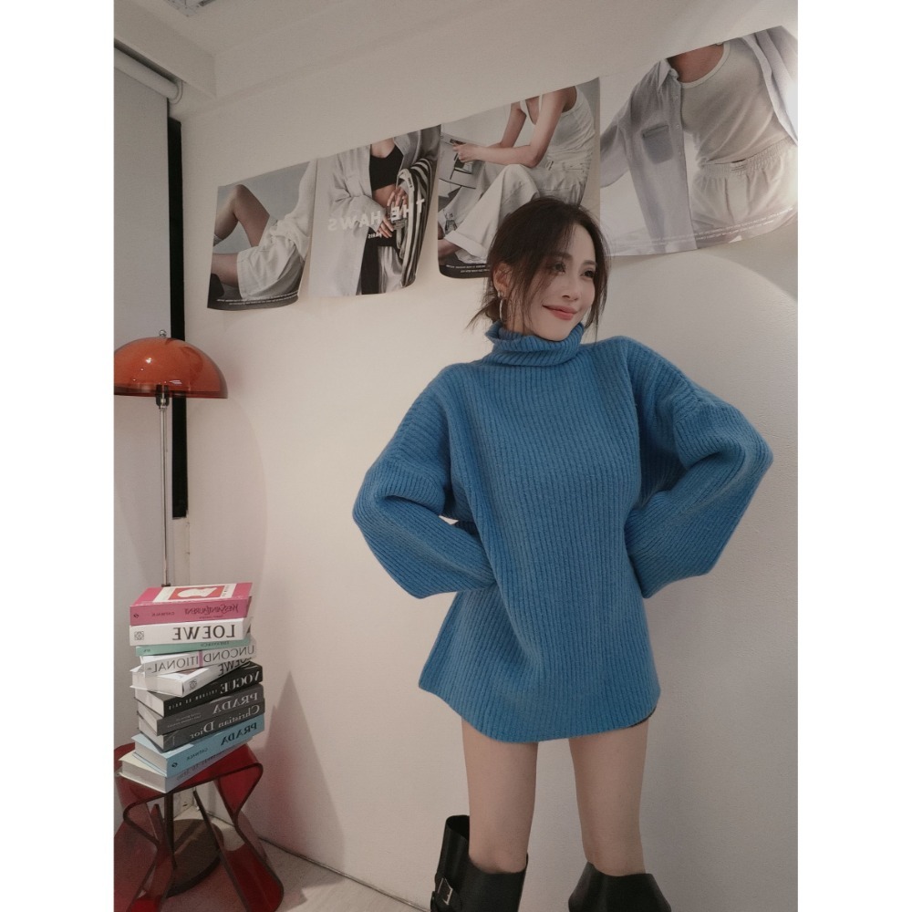 左左家#401 反折高領毛衣-規格圖7