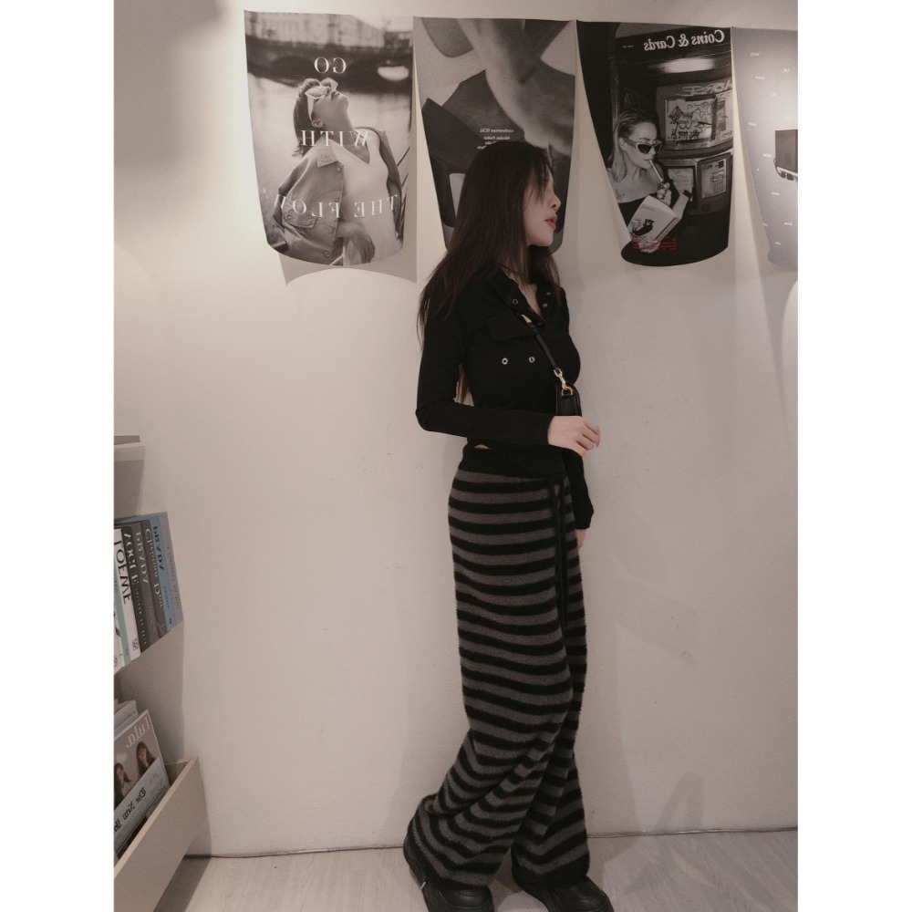 左左家#2819 毛茸茸寬褲-規格圖7