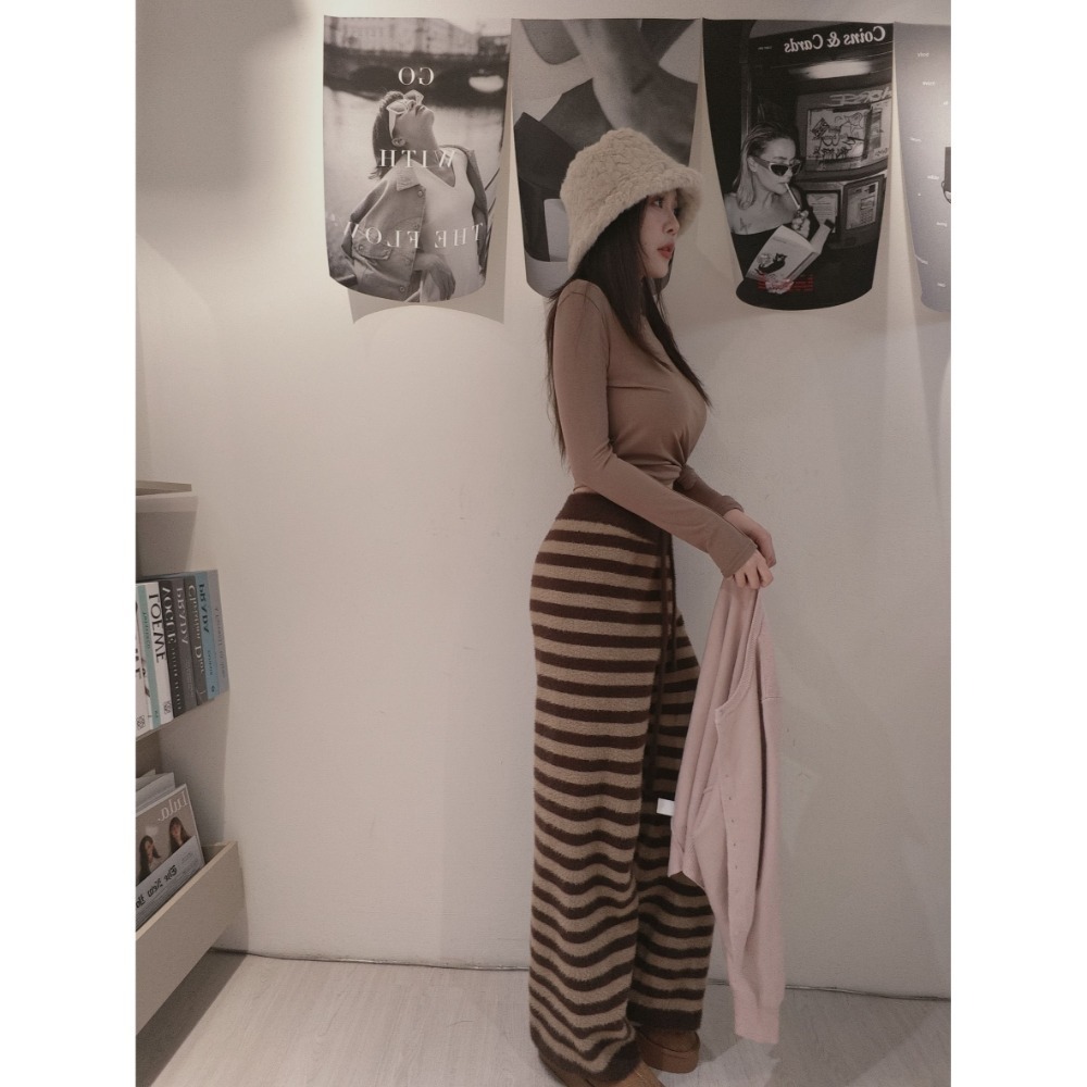 左左家#2819 毛茸茸寬褲-規格圖7