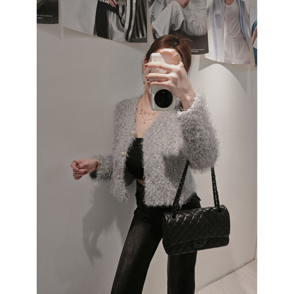 左左家#71 奢華金蔥毛毛外套❤尾牙過年都適合❤-細節圖3