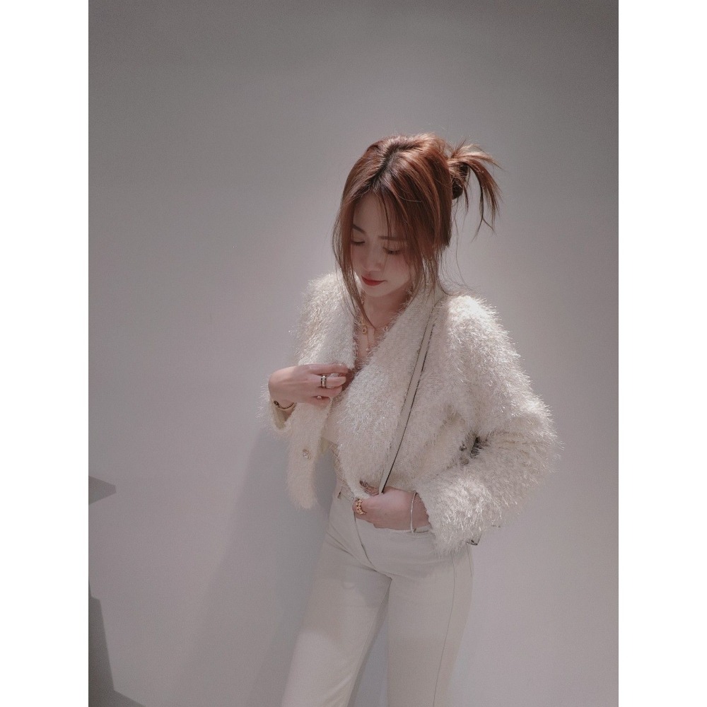 左左家#71 奢華金蔥毛毛外套❤尾牙過年都適合❤-細節圖5